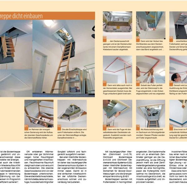 Dachbodentreppe einbauen: Anleitung mit Schritt für Schritt Bildanleitung und textlicher Beschreibung