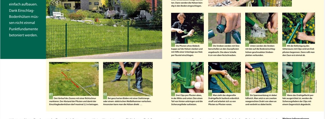 Gitterzaun aufbauen 10 Garten Gitterzaun aufbauen