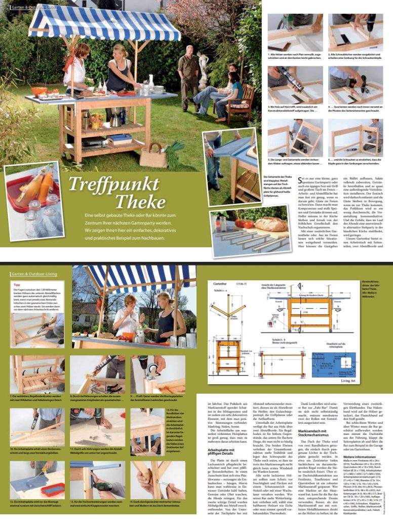 Anleitung zum Bau einer Gartenbar mit Bildern und Schritt für Schritt Anleitung