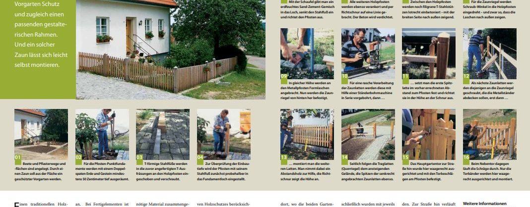 Lattenzaun aus Holz aufbauen 3 Anleitung zum Bau eines Lattenzauns aus Holz mit Bildern und Schritt für Schritt Anleitung