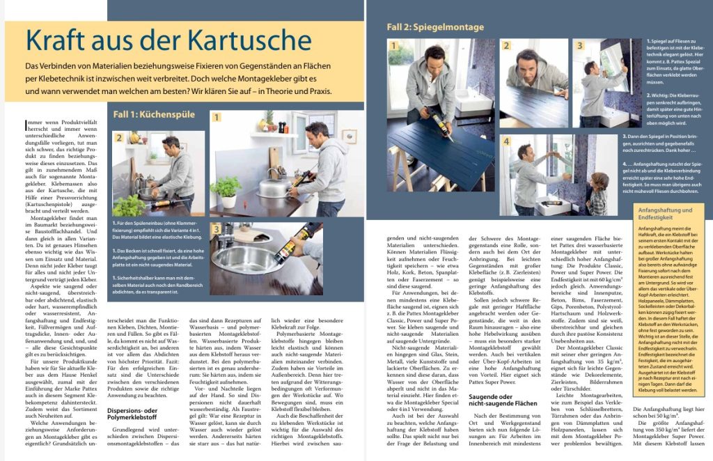 Montagekleber im Praxistest Schritt für Schritt Anleitung
