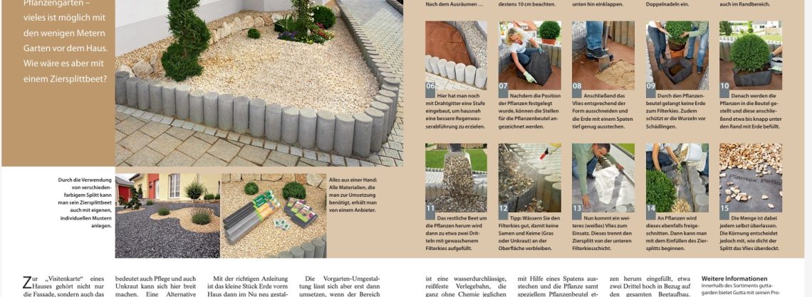 Splittbeet unkrautsicher anlegen 9 Splittbeet unkrautsicher anlegen