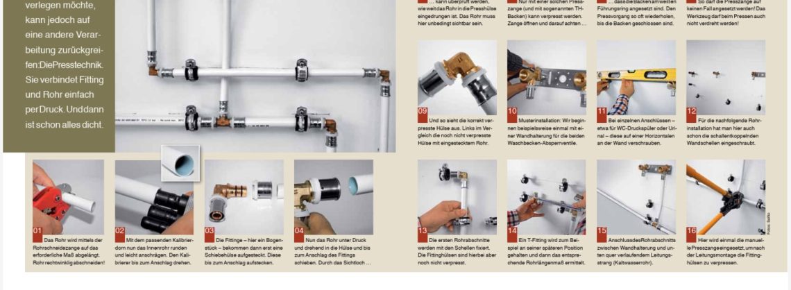 Wasserleitungen richtig verpressen 8 Wasserleitungen richtig verpressen