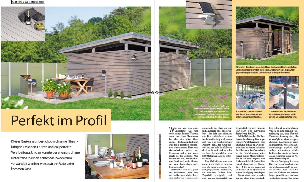 Vom Unterstand zum Gartenhaus Schritt für Schritt Anleitung