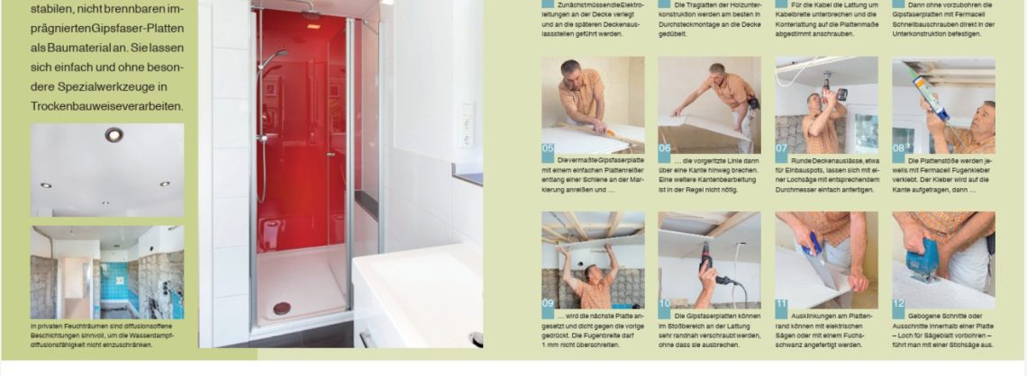 Badezimmer Decke abhängen: Schritt für Schritt 3 Trockenbau_Bad-Decke abhängen