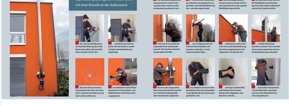 Heizung: Edelstahlschornstein montieren 7 Anleitung Heizung Edelstahlschornstein montieren