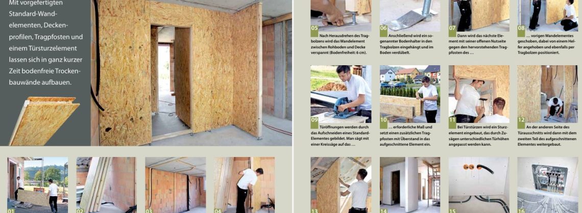 Anleitung Innenausbau Leichtbauwand erstellen