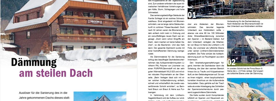 Dämmung am steilen Dach 3 Dämmung am steilen Dach Schritt für Schritt Anleitung