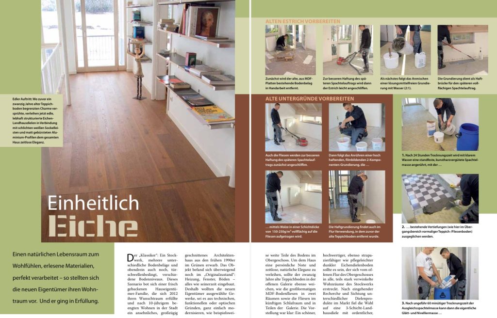 Eichen Landhausdielen verlegen Schritt für Schritt Anleitung