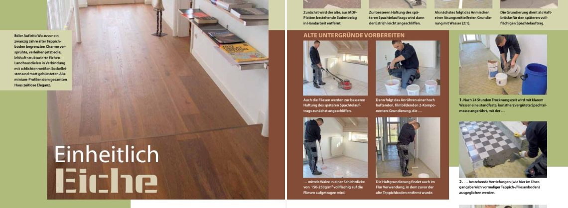 Eichen-Landhausdielen verlegen 2 Eichen Landhausdielen verlegen Schritt für Schritt Anleitung