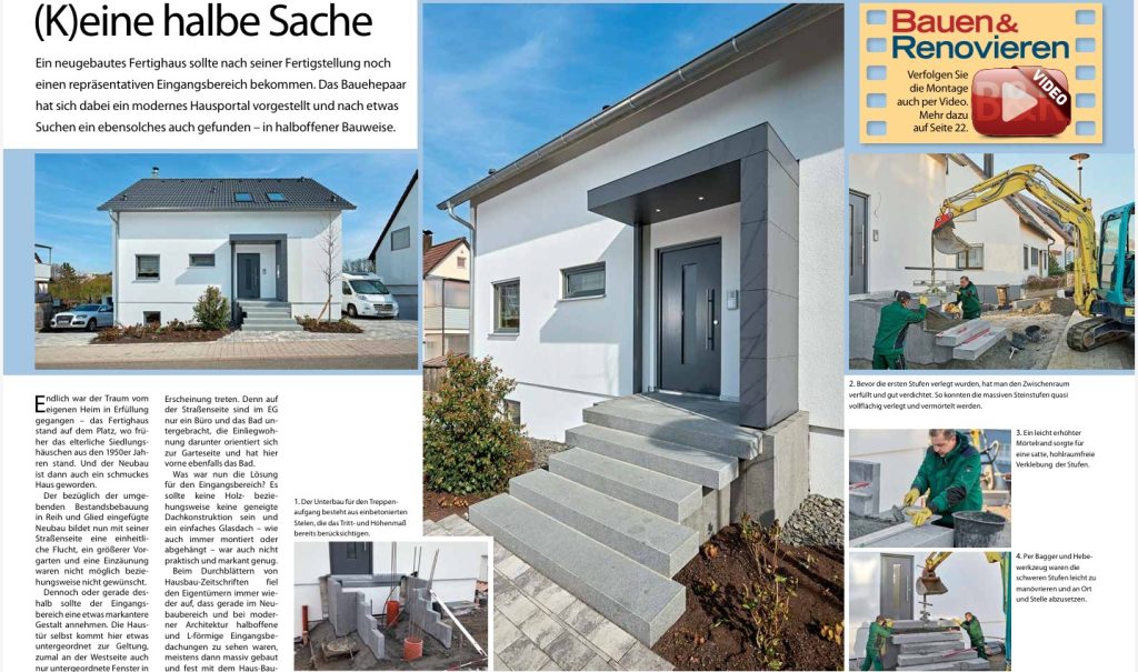 Eingangsbereich Haus Schritt für schritt Anleitung