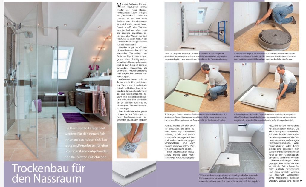 Trockenbau für den Nassraum Anleitung Schritt für Schritt