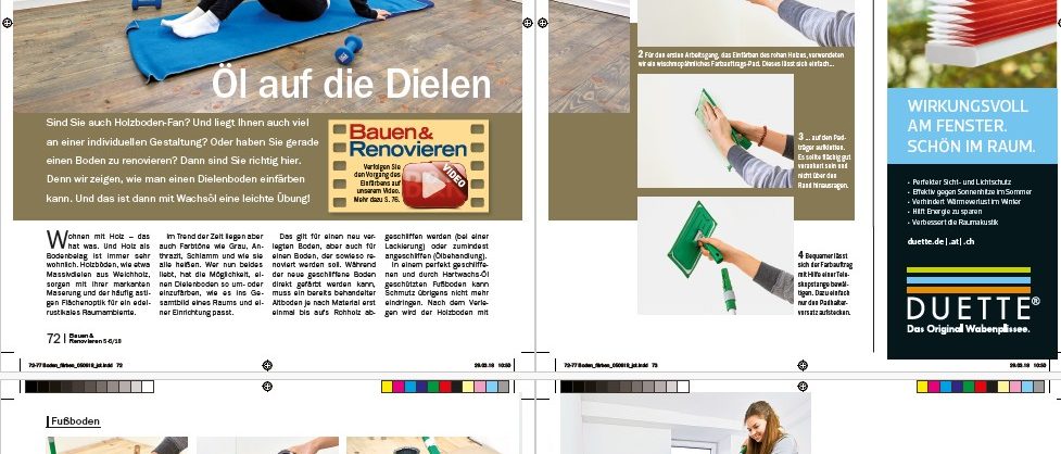 Dielenboden einfärben 5 Boden färben Schritt für Schritt Anleitung