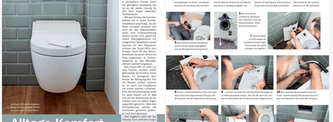Anleitung Dusch-WC einbauen