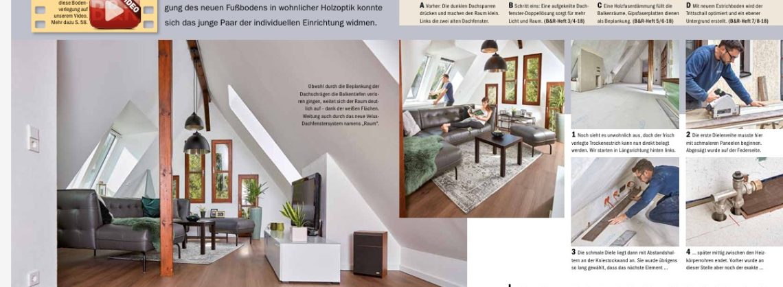 Designboden in Holzoptik Anleitung