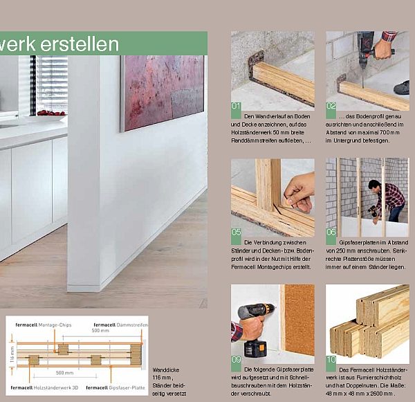 wand holzständerwerk erstellen