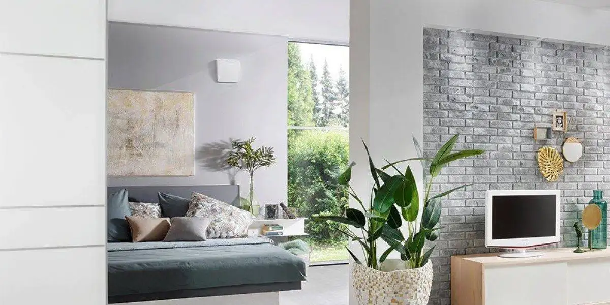 Küche renovieren: Jetzt in 4 Schritten renovieren 8 dezentrale Lüftung Wohnzimmer mit eingebauter Lüftungsanlage an Wand