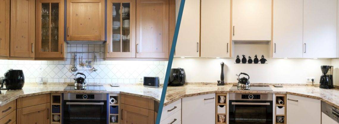 Küchenrenovierungen - Vorher Nachher 1