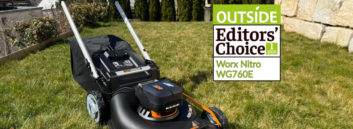 Test: Worx Nitro WG760E hat den Editors Choice Award des Garten-Magazins Outside erhalten.