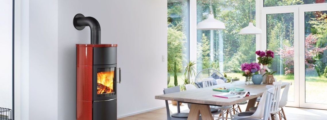 Ofen im Wohnzimmer Hark