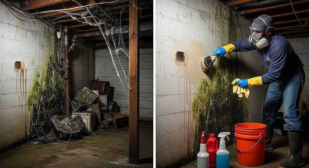 schimmel im keller was gilt es zu tun