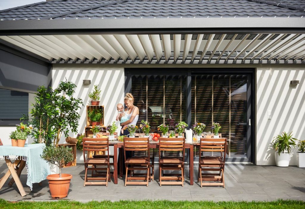 Veranda mit Überdachung