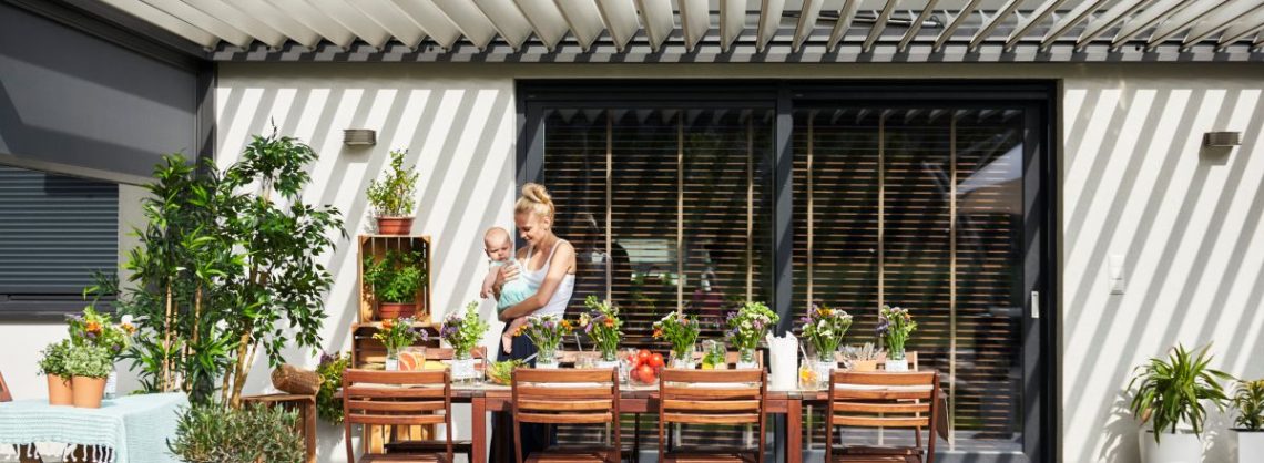 Veranda mit Überdachung