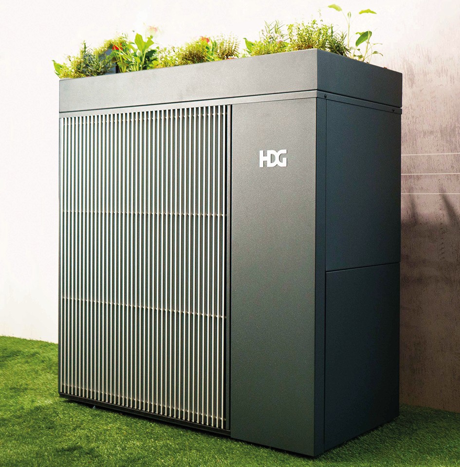 HDG Luft-Wasser-Wärmepumpe. Die wohl beste Wärmepumpe. Mit Sicherheit. 3 HDG Wärmepumpe bepflanzbar