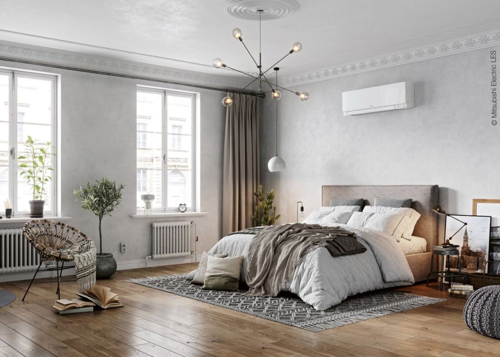 Schlafzimmer im Altbau