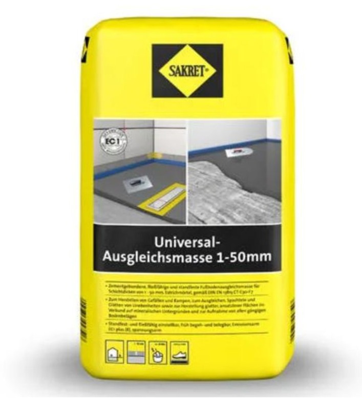 Ausgleichsmassen: Wie man schönen Böden den Boden bereitet 5 SAKRET Universal-Ausgleichsmasse